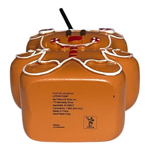 Disney Mickey Mouse Gingerbread Man Lotion Soap Pump Dispenser – Jay Franco & So - Picture 5 of 5